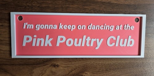 Pink poultry club dancing - poultry,