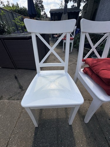 White wooden ikea - white,