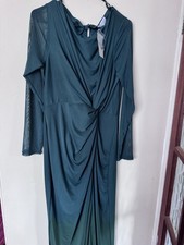 Quiz Dress Size 18 New Tags Christmas Green Long Evening Party