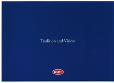 Bugatti Company History c2005 UK Market Foldout Sales Brochure Veyron