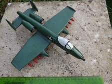 Vintage Scratch Built A-10 Tankbuster Plane, Wooden, USAF, 1990's, Solid 