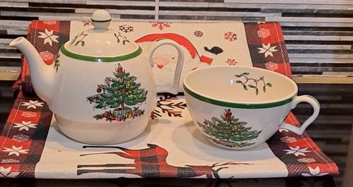 Christmas spode tea - spode, and