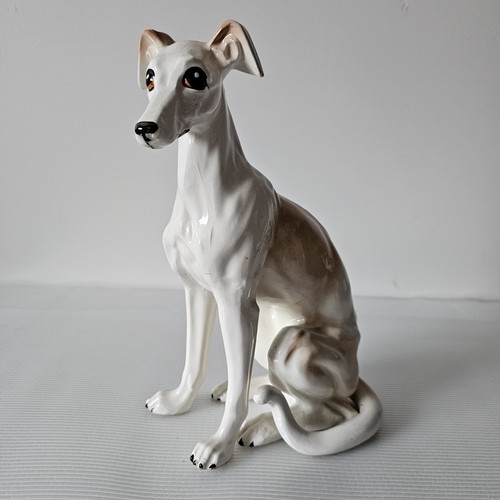 Vintage greyhound dog statue - greyhound,