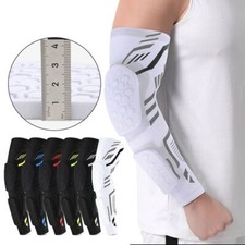 Honeycomb Elbow Pads Long Elbow Brace Guard Arm Sleeve Protector  Volleyball
