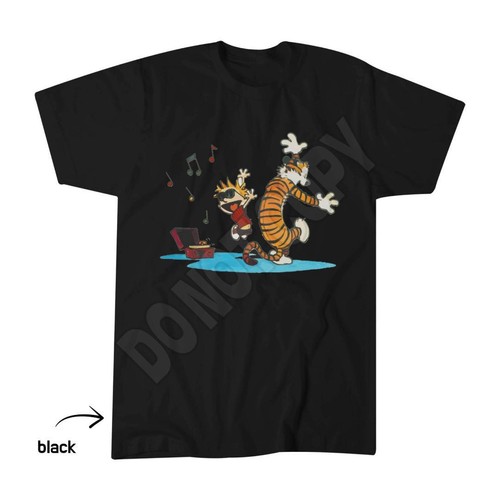 Calvin and hobbes dancing - hobbes,