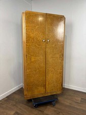Art Deco Burr Walnut Veneered