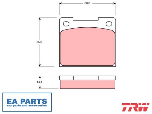Brake pad set disc - disc,