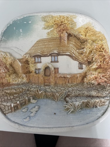 Vintage wall plaque - vintage, 3d