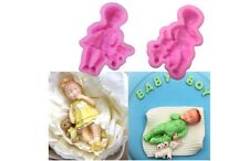 Sleeping Baby Boy /Girl Silicone Mould for Fondant, Resin,Cake Decorating etc