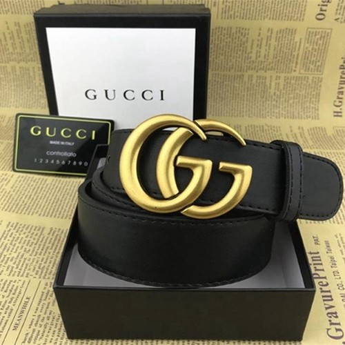 Gucciblack leather belt - gucciblack,