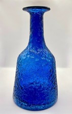 LARGE SIA BLUE TEXTURED GLASS