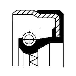 Corteco 01020317b shaft seal - 01020317b,