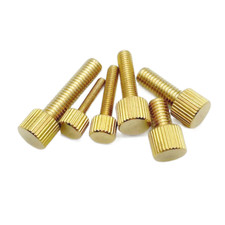 M2 M2.5 M3 M4 M5 M6 Brass Knurled Thumb Screw Studs Hand Tighten Grip Knob Bolt