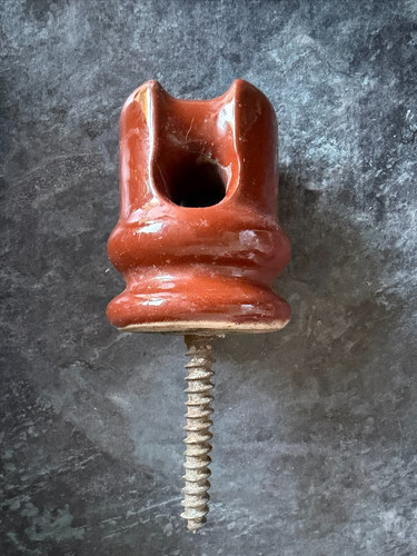 Vintage brown ceramic - brown,
