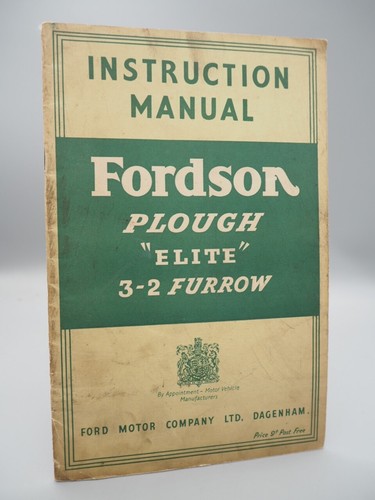Instruction manual fordson - manual,