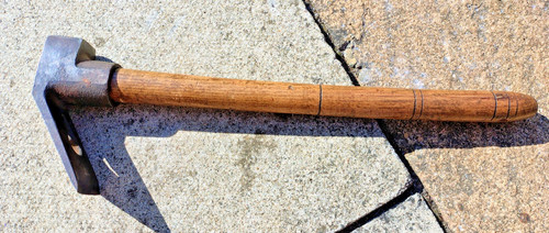 Vintage adze hammer tool - vintage,