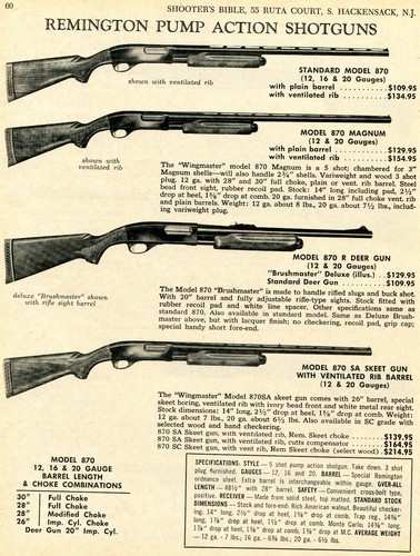 1970 print remington 870 - 1970,