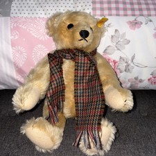 Steiff blonde teddy bear EAN: 0166/35 35cm jointed with growler 