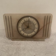 SMITHS ART DECO MARBLE MANTLE