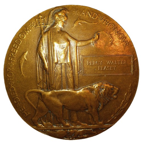 Ww1 memorial plaque percy - ww1,