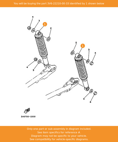 Yamaha shock absorber assy - absorber,