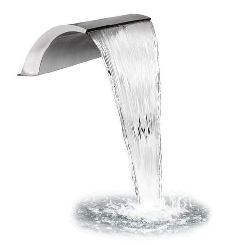 Stainless steel waterfall wide - stainless,