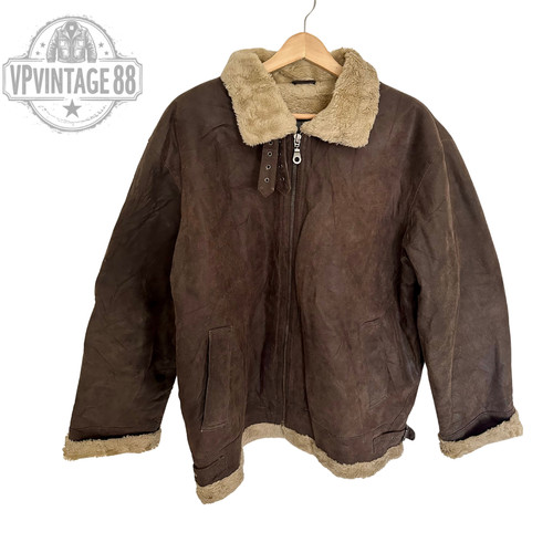 Vintage brown shearling - b3, b-3