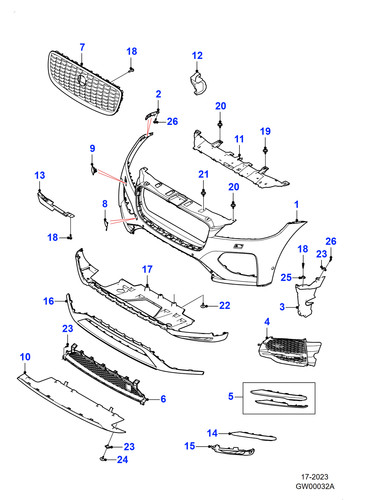 Jaguar genuine spring nut - spring,