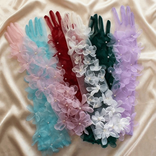 Ladies mesh floral - ladies, 3d
