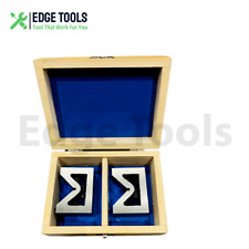New Vee Block V Set of 2 Pcs 2" x 1" x 1-1/2" Without Clamp EDGE TOOLS USA