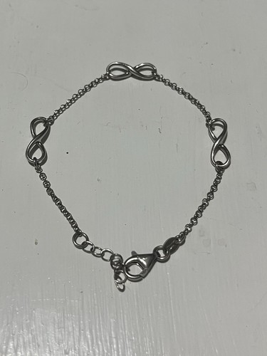 925 silver infinity bracelet - 925,