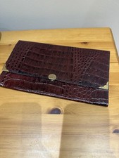 Vintage Evening Bag Real Leather Snake Alligator Crocodile Skin envelope Clutch