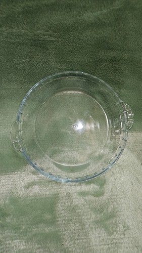 Vintage clear pyrex pie - vintage,