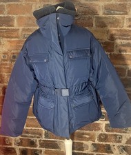 SWEATY BETTY NAVY ALPS DOWN SKI JACKET MEDIUM NWT