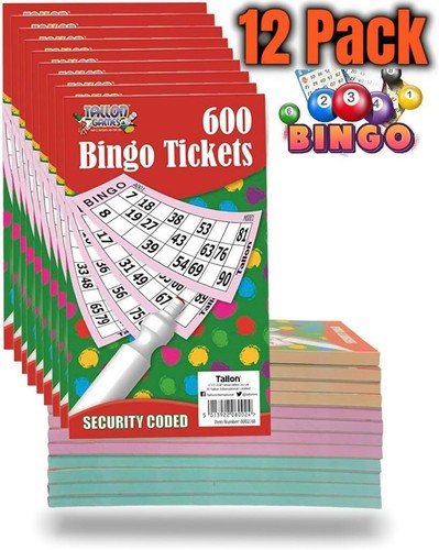 12pcs jumbo bingo book - bingo, pad