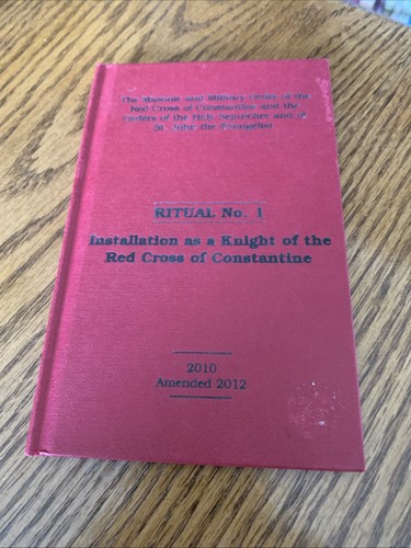 Masonic ritual book knights - book, of