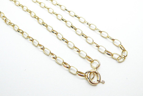 9ct gold chain - gold, round