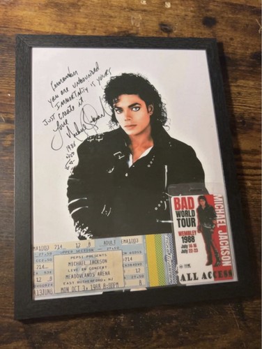 Michael jackson signed - michael, photo