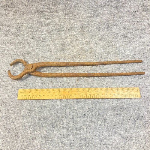 Vintage blacksmith tongs - vintage,