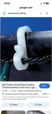 Christmas Lights Gutter Hooks Xmas Hook Clips For Hanger / Hook -Easy Fixing