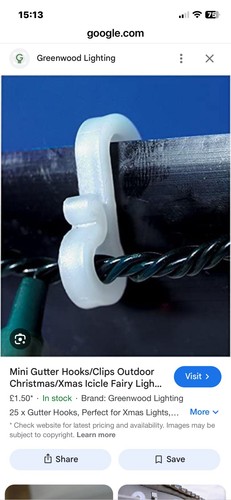 Christmas lights gutter hooks - christmas,