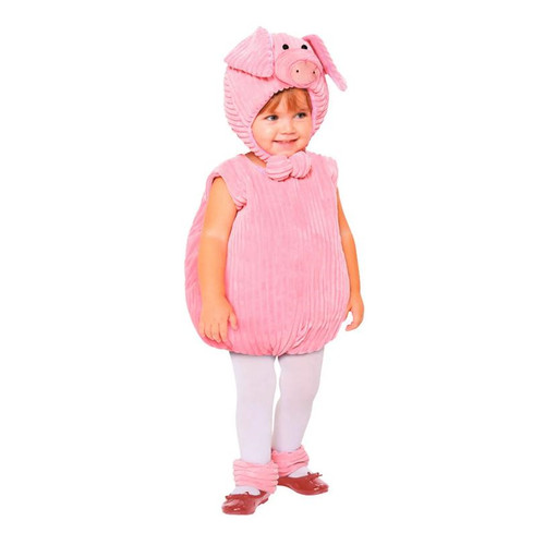 Toddler pig costume plush - plush, pink