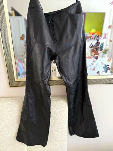 Next black leather flared - black,