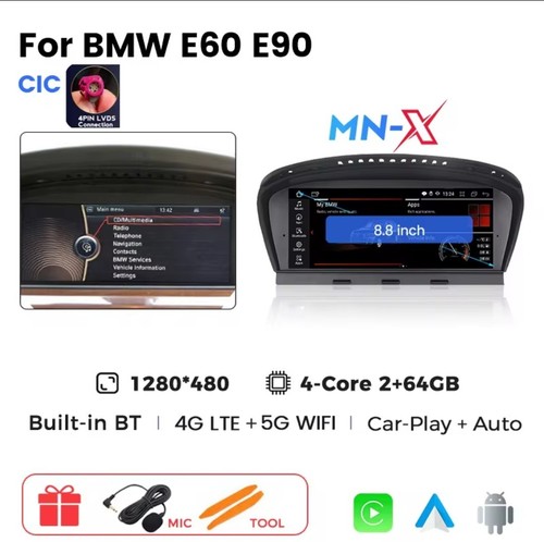 Radio din for bmw - e90, e60