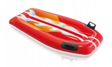 Inflatable Red Surfboard Body Board Boogie Board Lilo Airbed Pool Float 112cm