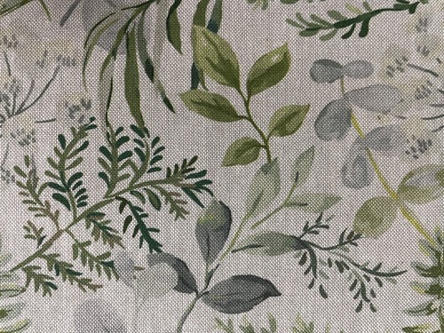 Country ferns linen fabric - country,