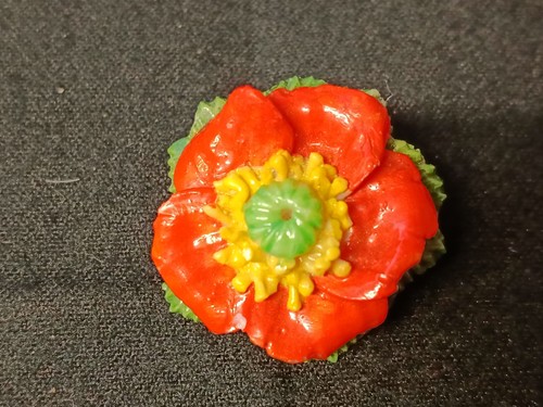 Rare goss flower brooch - rare,