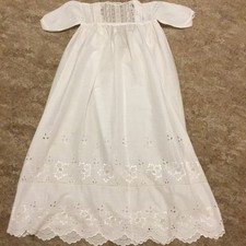 Vintage Small Child’s Baby’s Cotton Nightdress Christening Gown