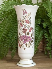 Zsolnay floral vase scalloped