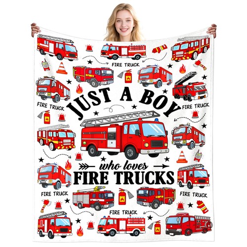 Dikogogo fire truck blanket - dikogogo,